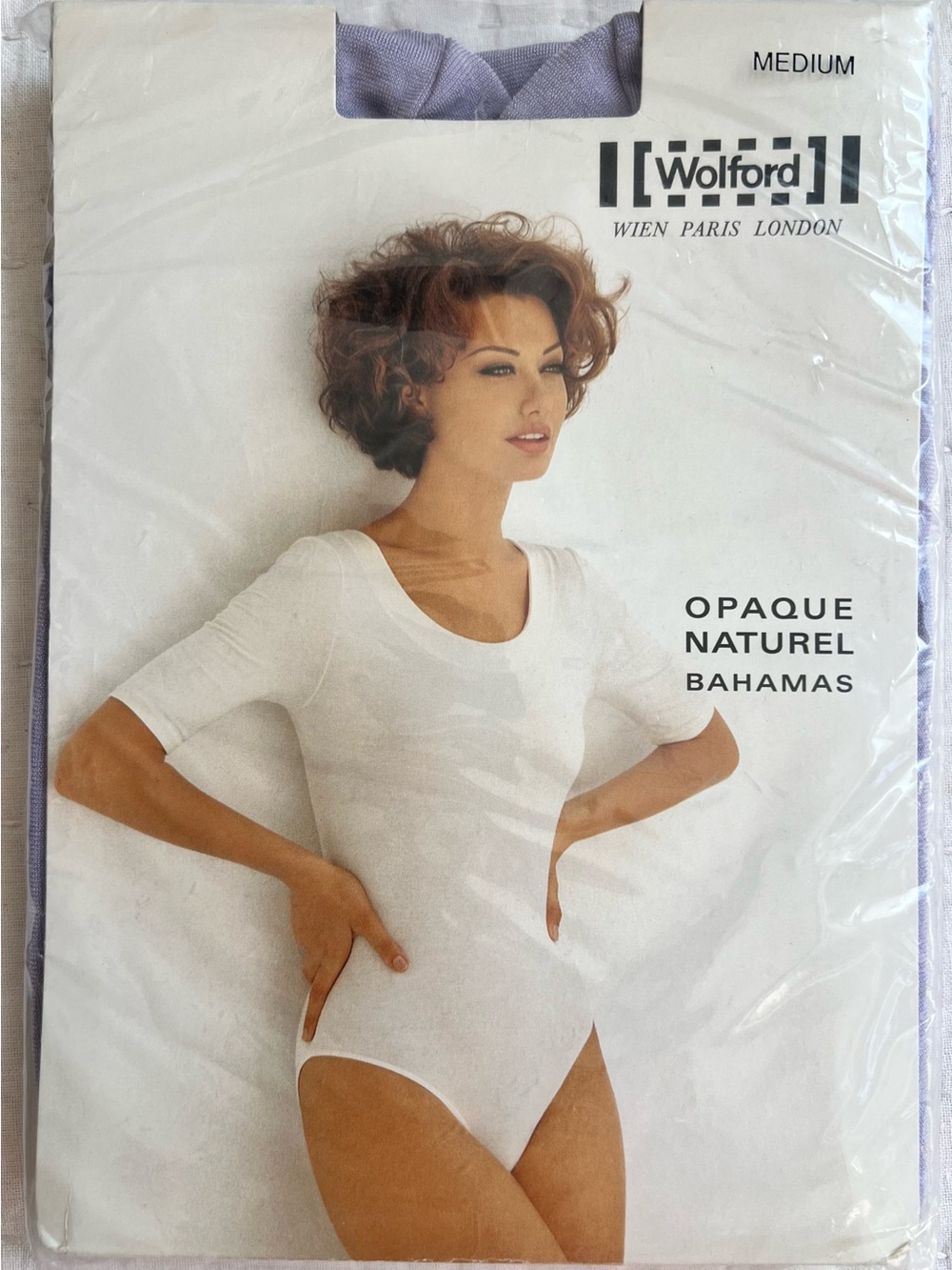 Wolford Bahamas Opaque Naturel Bodysuit in Violet